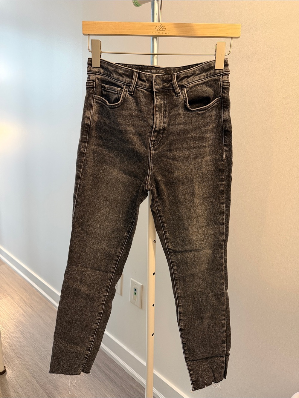 RW&CO. Black Washed High-Rise Skinny Jeans